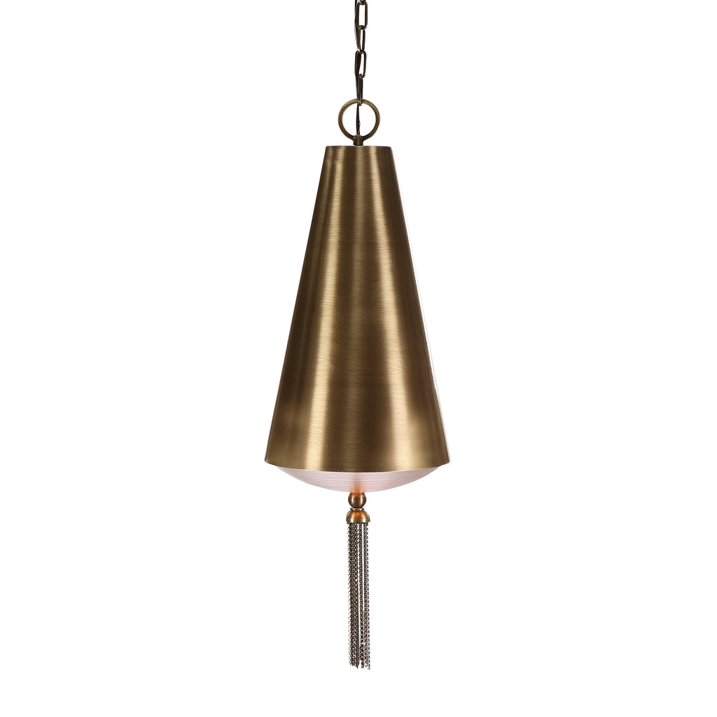 Nador 1 Light Brass Pendant