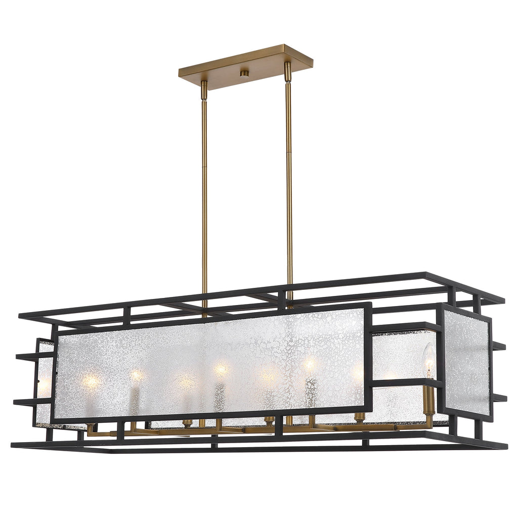 Holmes 8 Light  Linear Chandelier