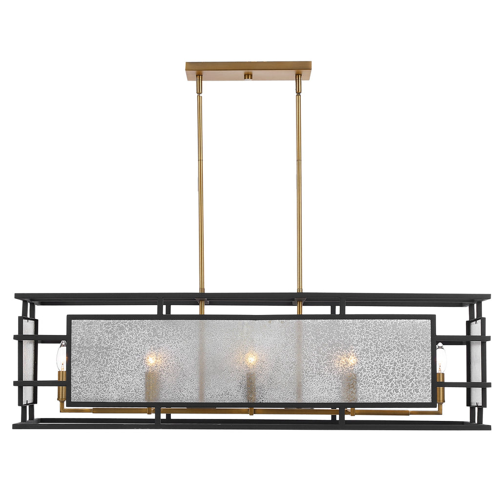 Holmes 8 Light  Linear Chandelier