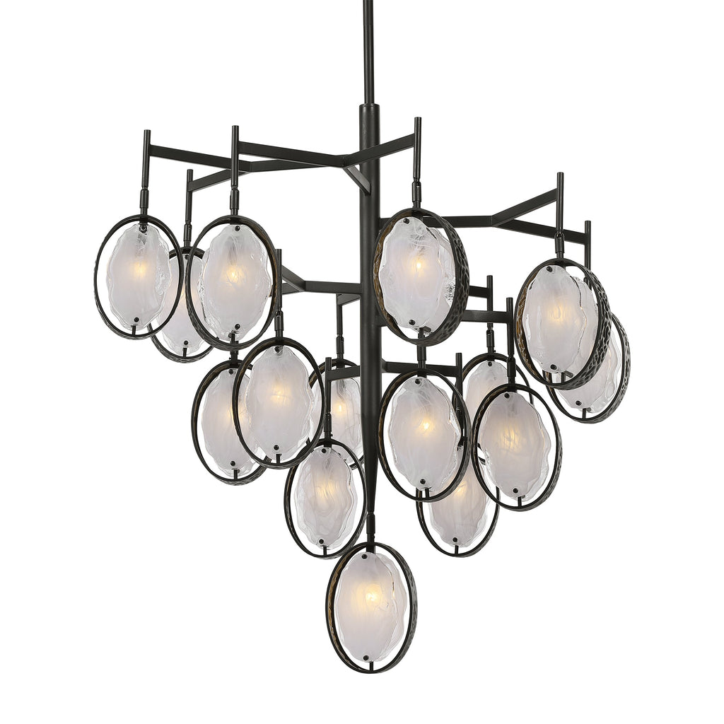 Maxin 15 Light Large Bronze Chandelier