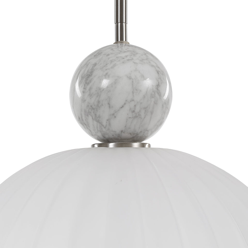 Creme Oversized 1 Light Pendant