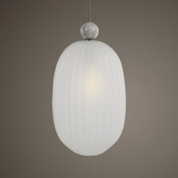 Creme Oversized 1 Light Pendant