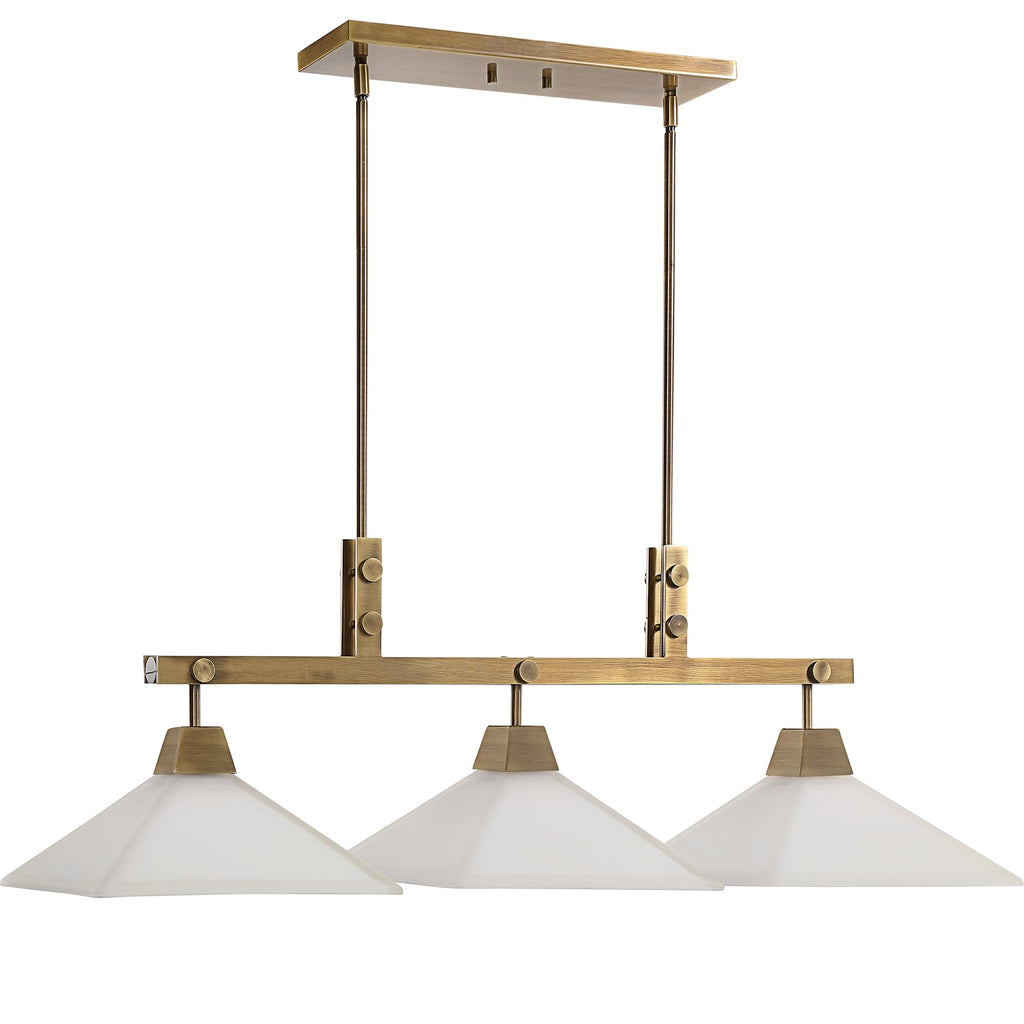 Brookdale Industrial 3 Light Linear Chandelier