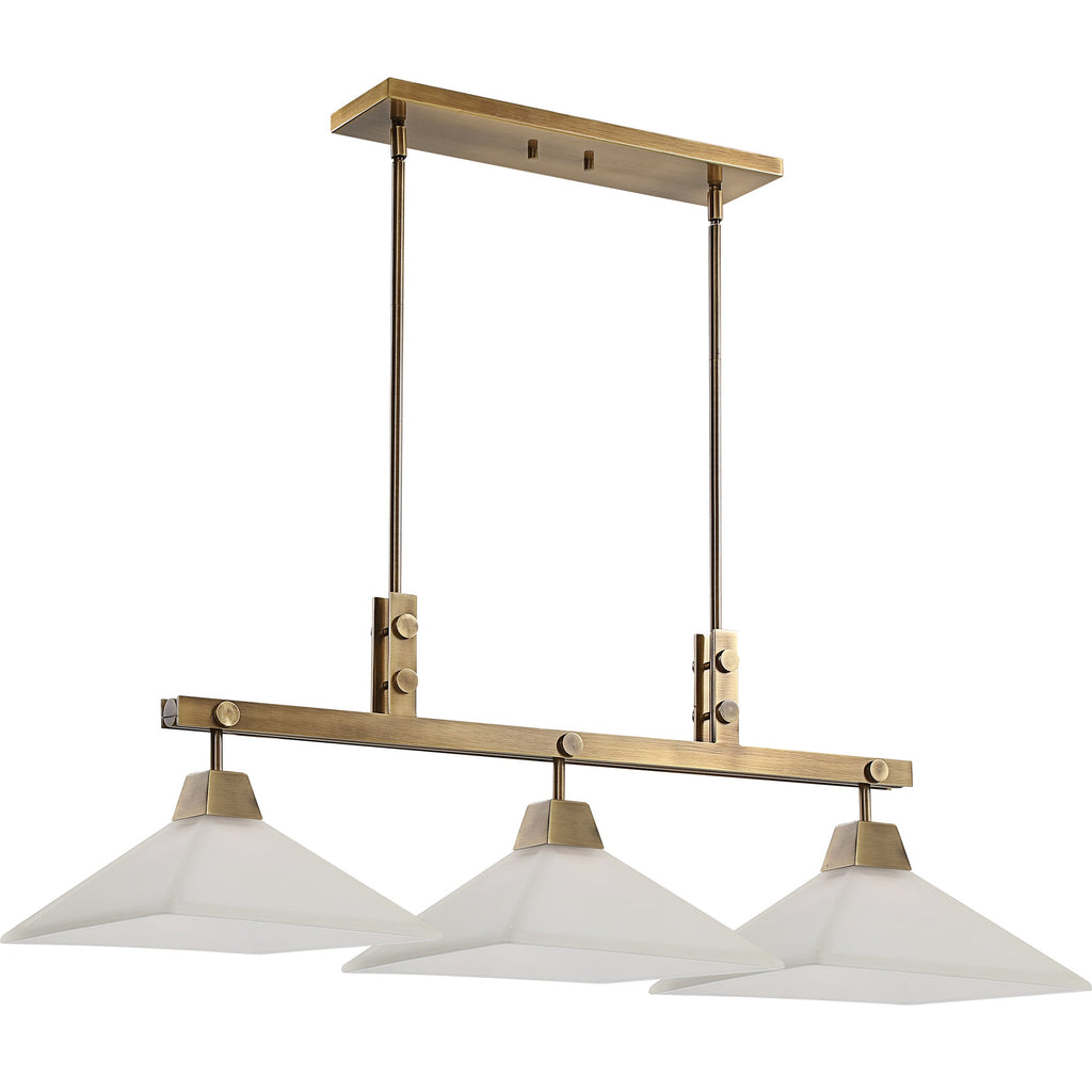 Brookdale Industrial 3 Light Linear Chandelier