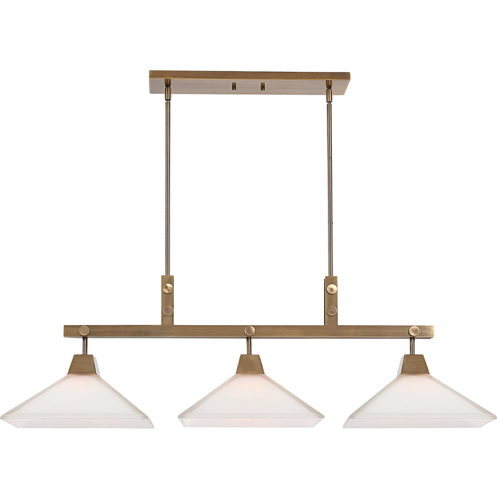 Brookdale Industrial 3 Light Linear Chandelier