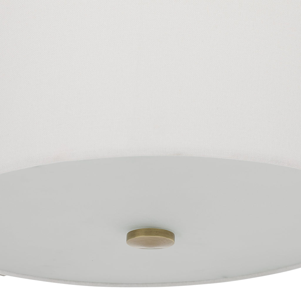 Colfax Brass 3 Light Semi Flush