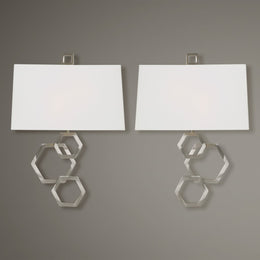 Deseret Nickel 2 Light Sconce Set of 2