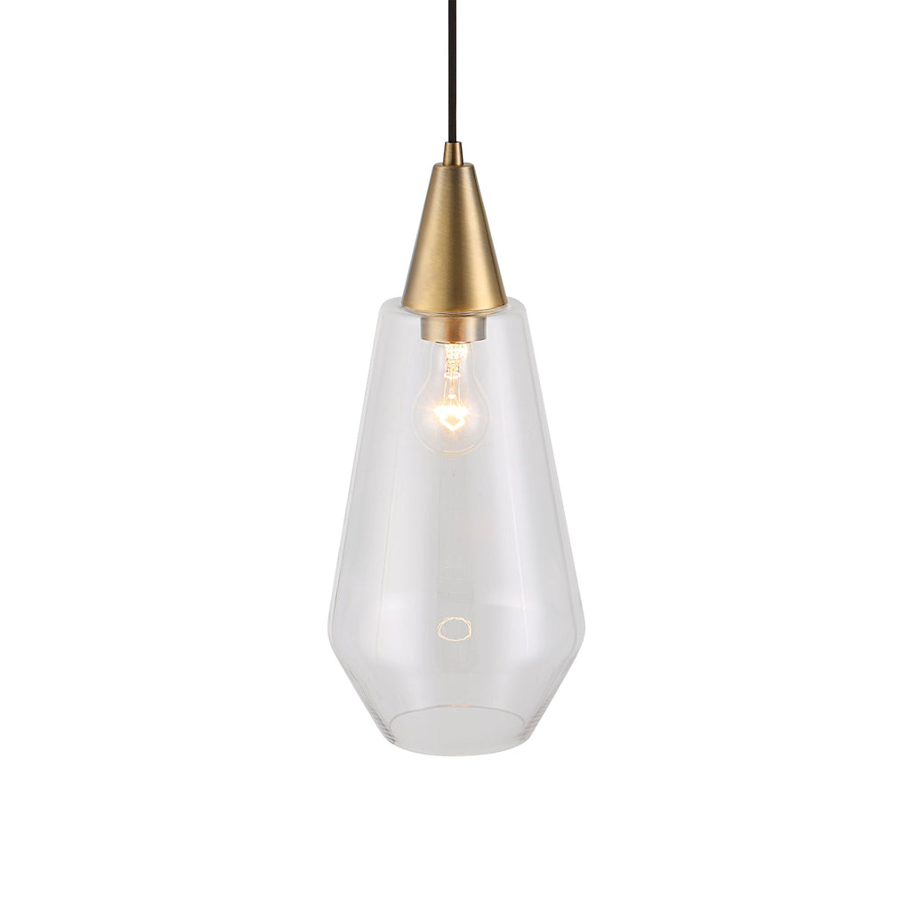 Eichler Antique Brass 1 Light Mini Pendant