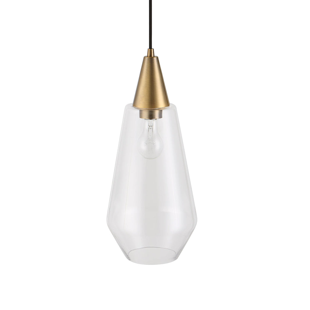 Eichler Antique Brass 1 Light Mini Pendant