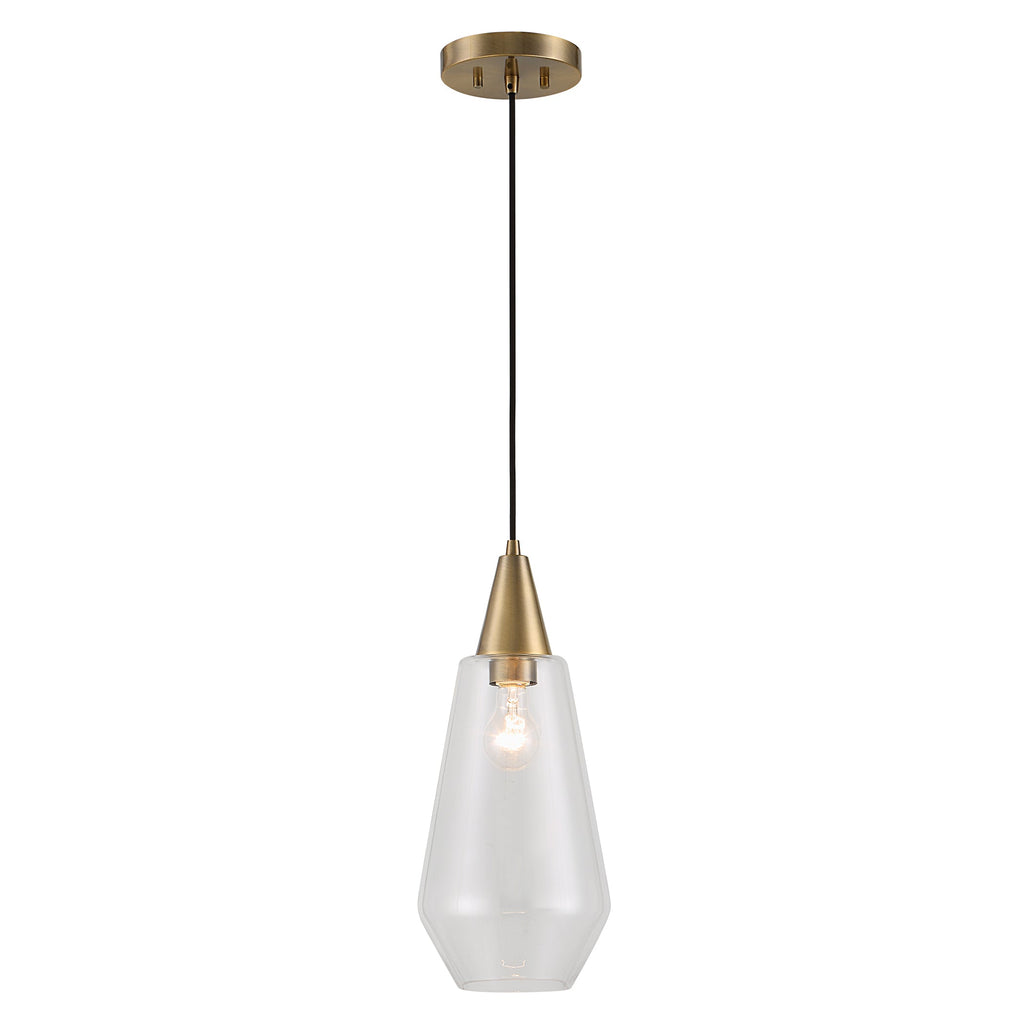 Eichler Antique Brass 1 Light Mini Pendant