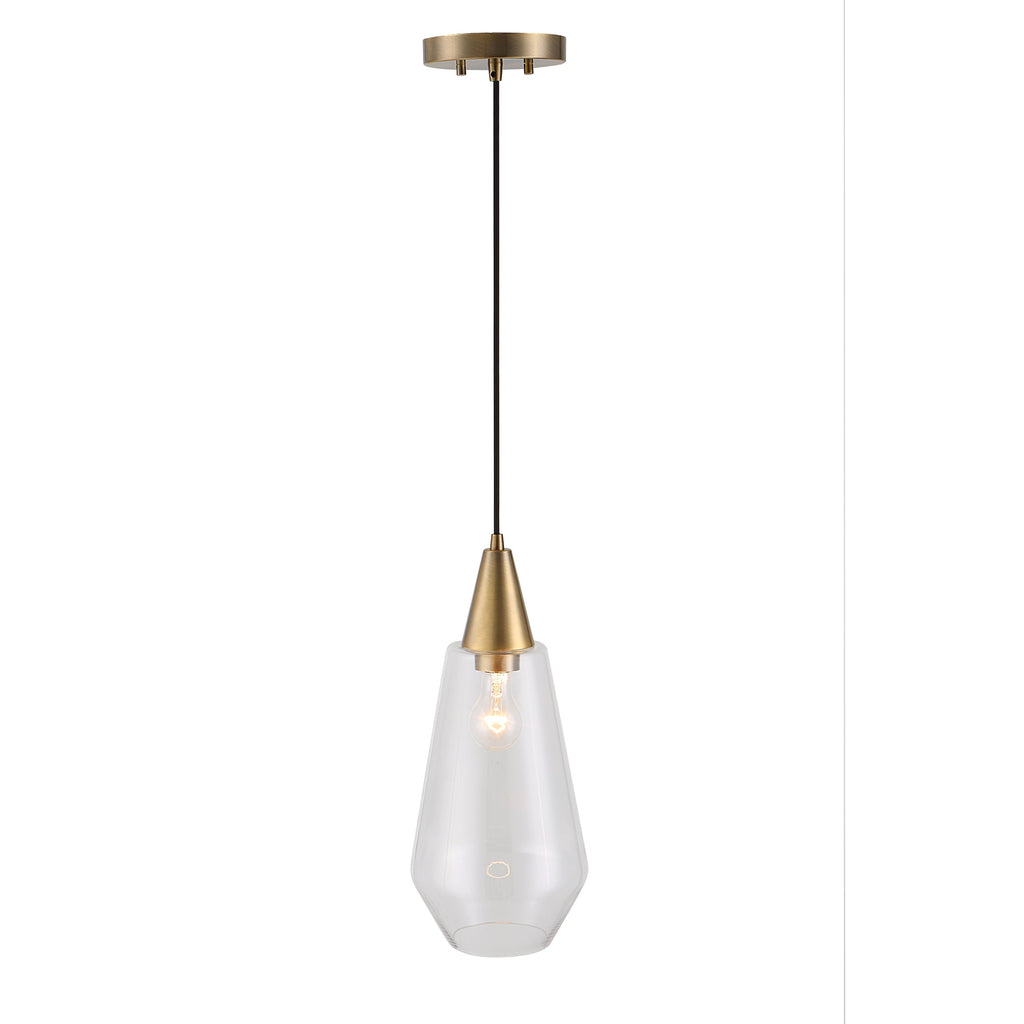 Eichler Antique Brass 1 Light Mini Pendant