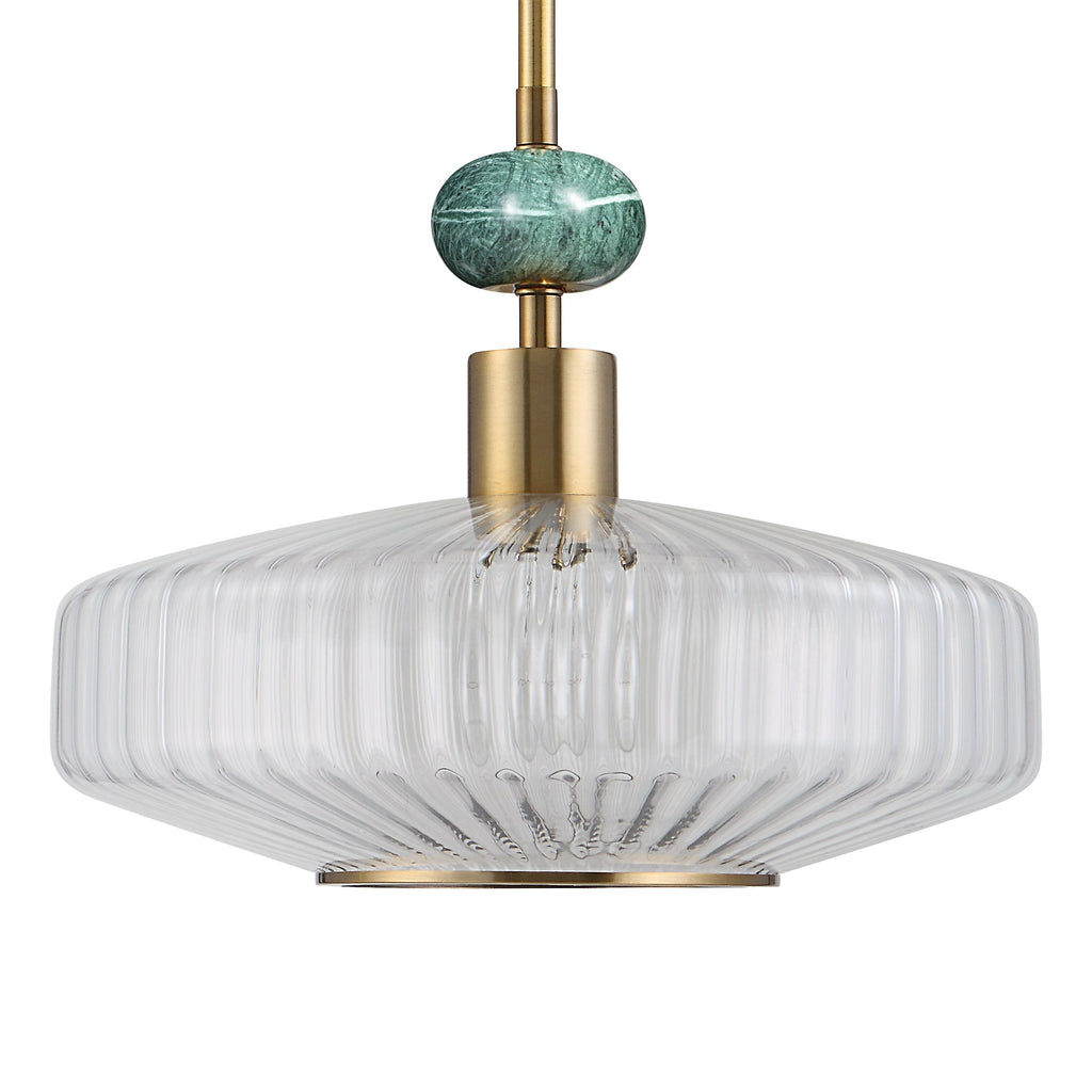 Giovane Antique Brass 1 Light Pendant