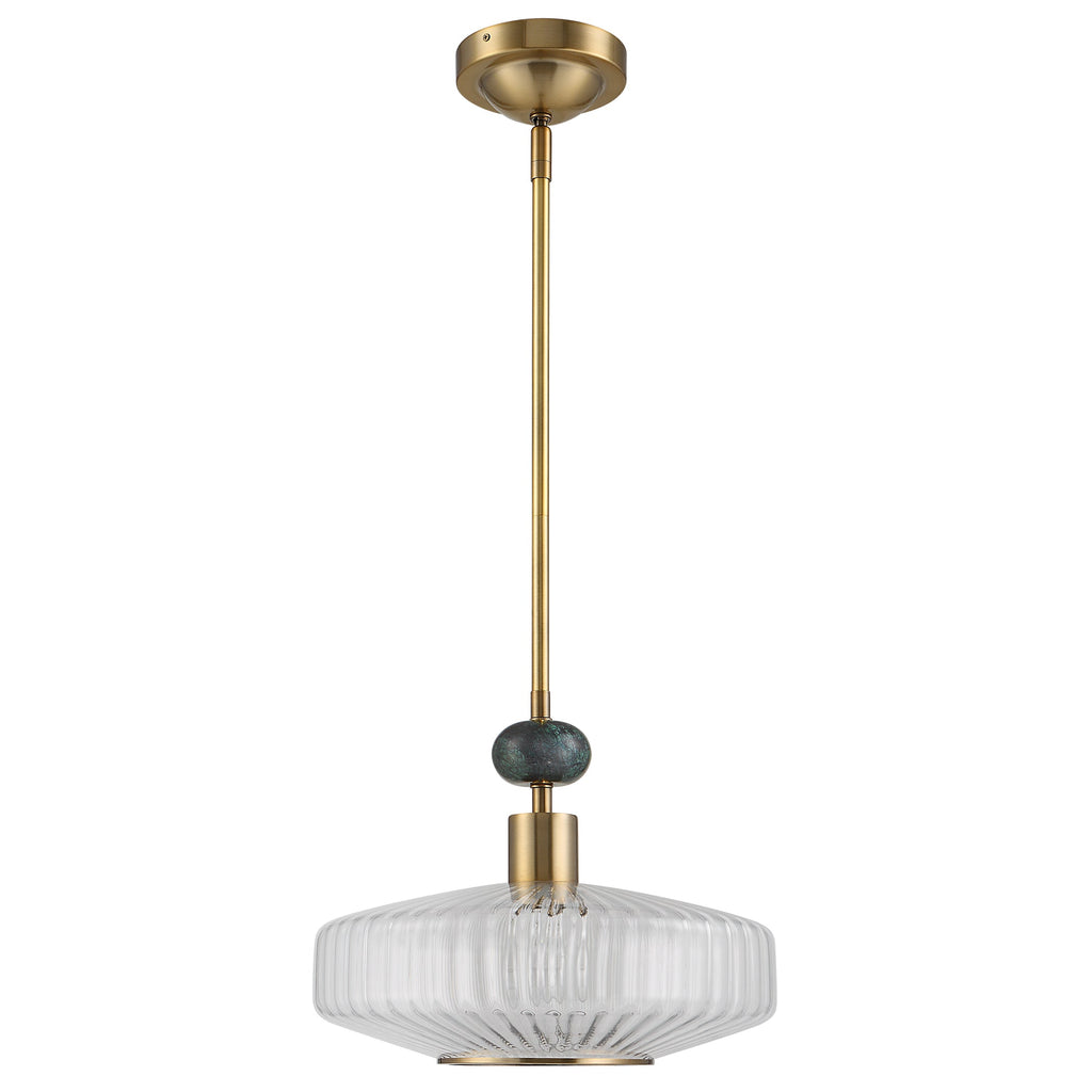 Giovane Antique Brass 1 Light Pendant