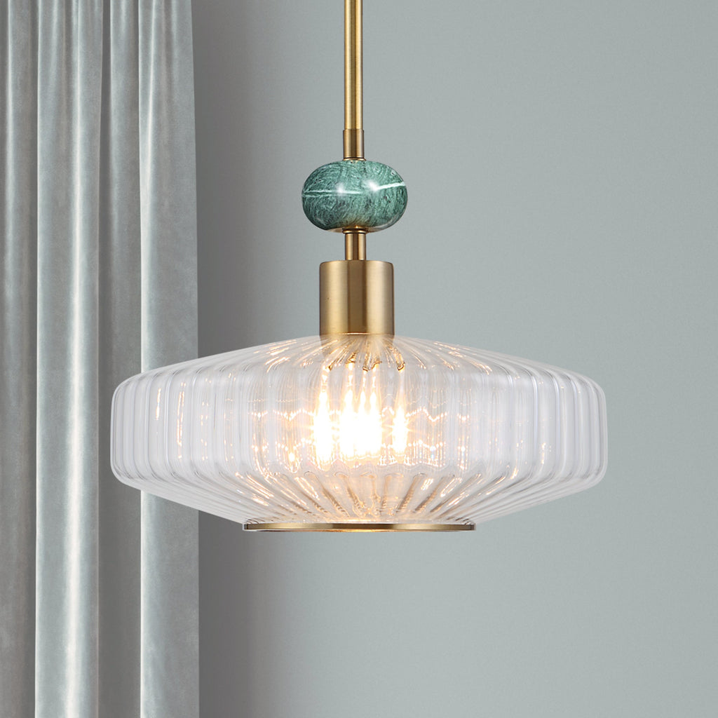 Giovane Antique Brass 1 Light Pendant