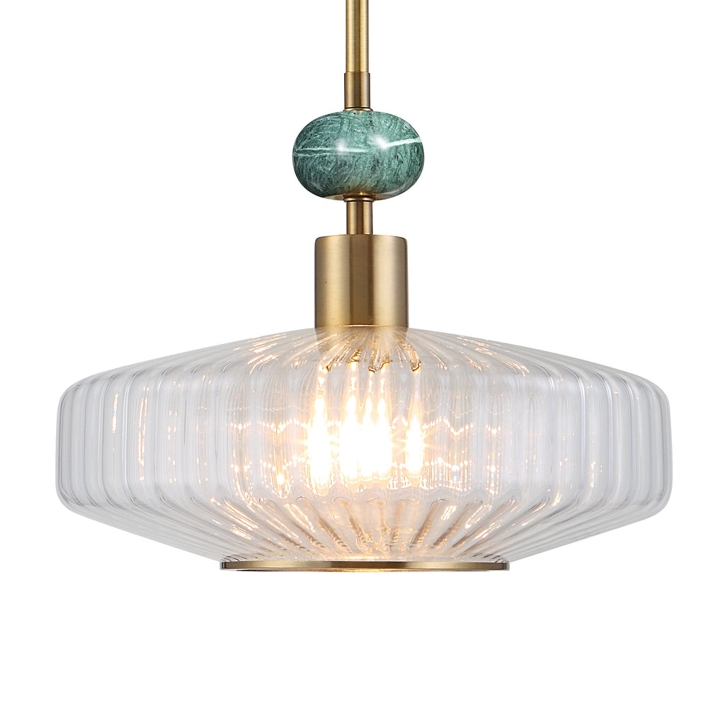 Giovane Antique Brass 1 Light Pendant