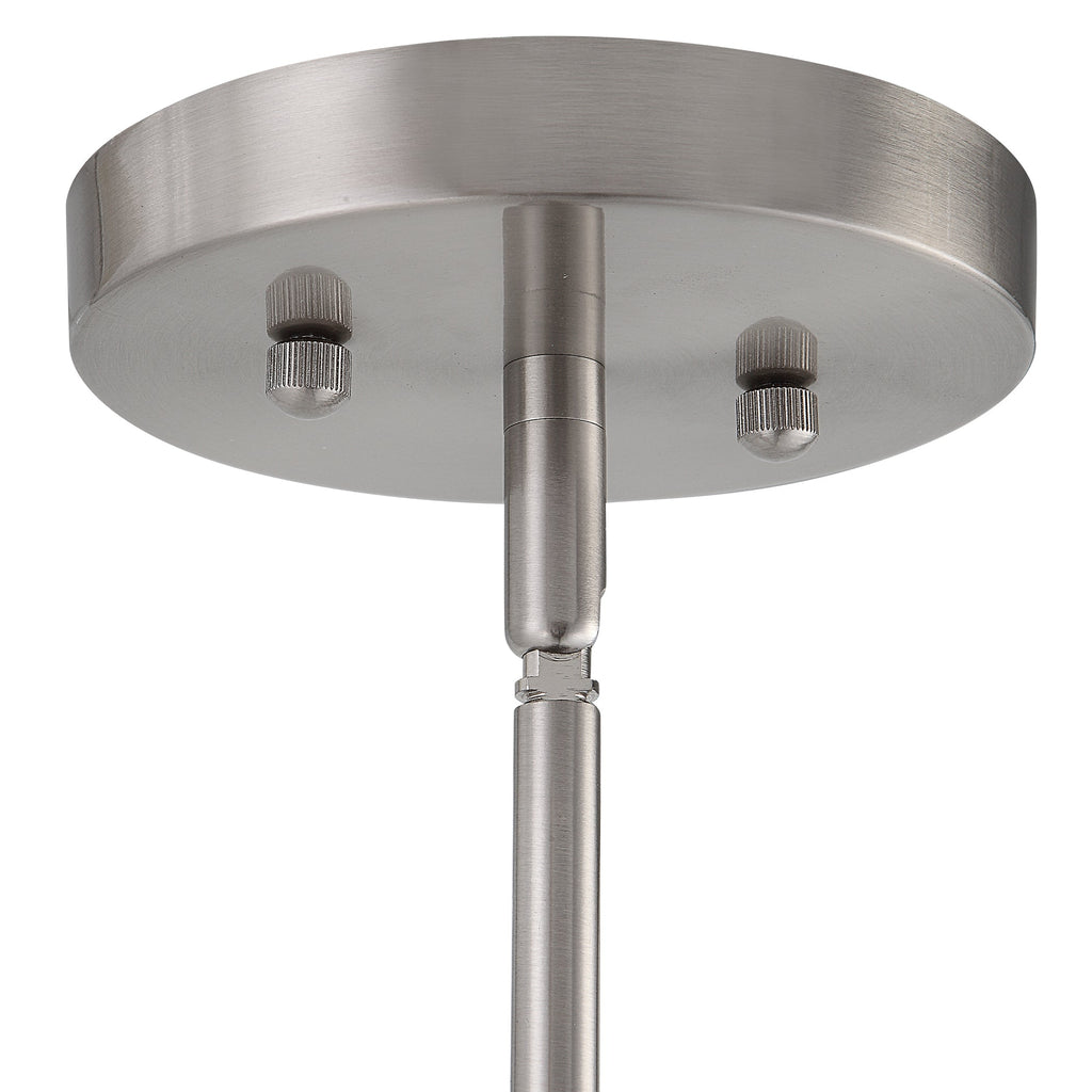 Manheim 1 Light Nickel Cylinder Pendant