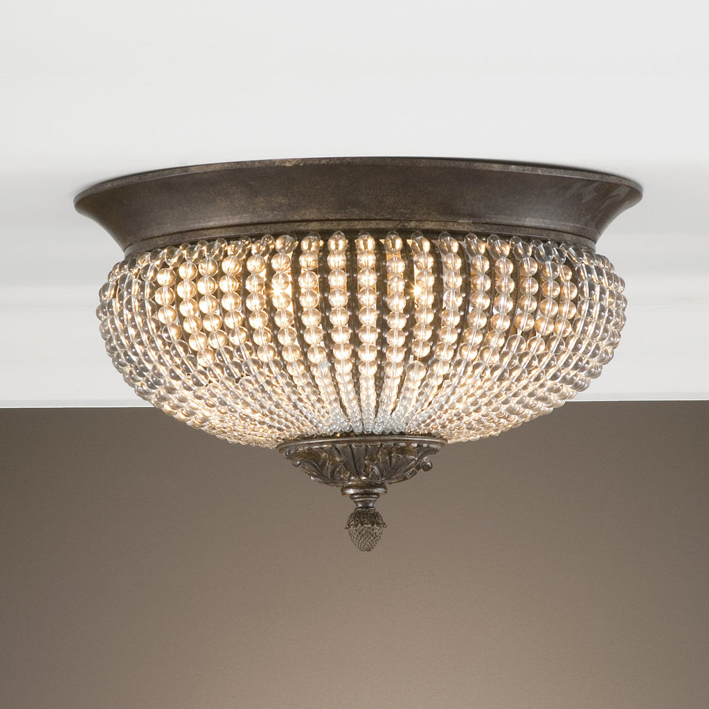 Cristal De Lisbon Crystal Flush Mount