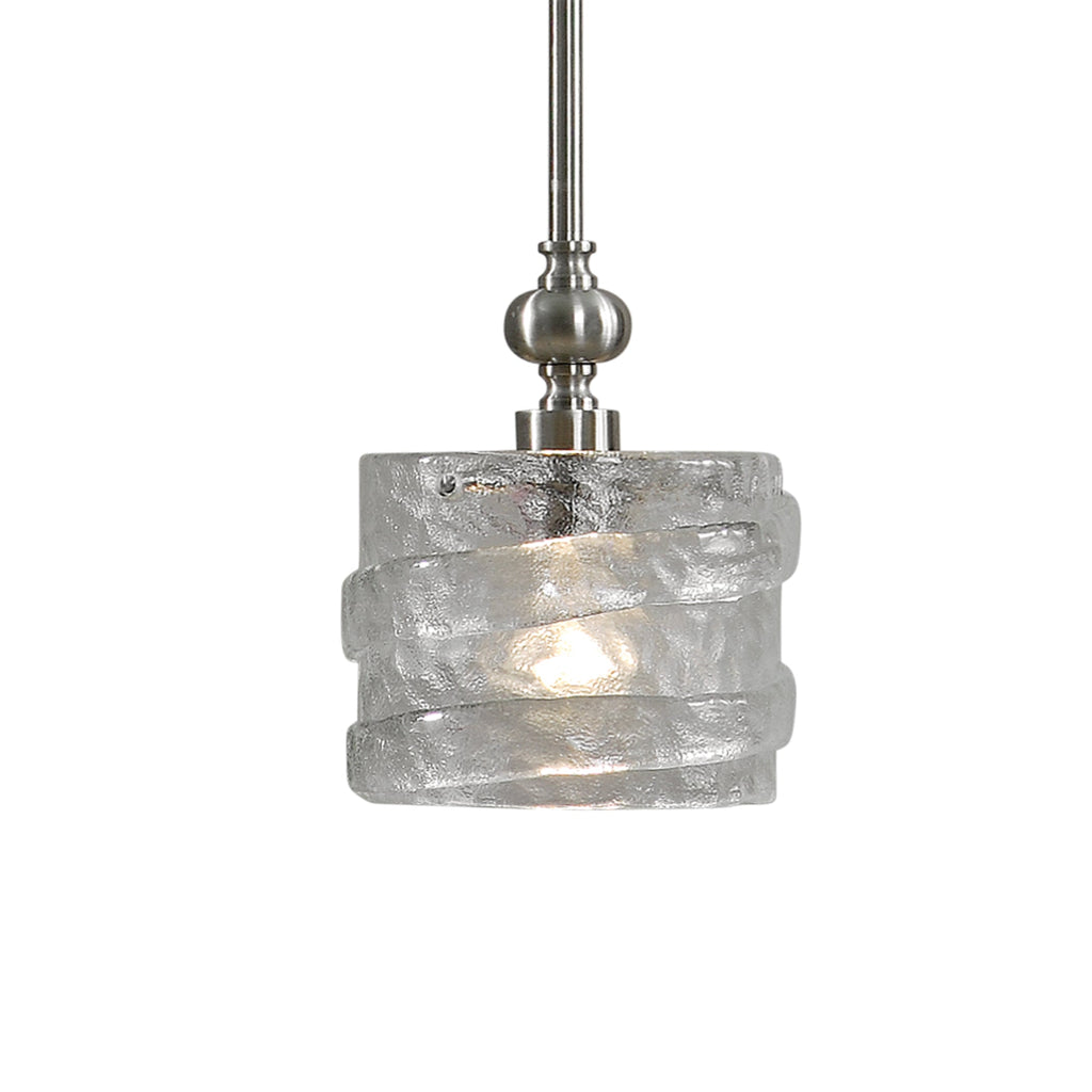 Mossa 1 Light Seeded Glass Mini Pendant