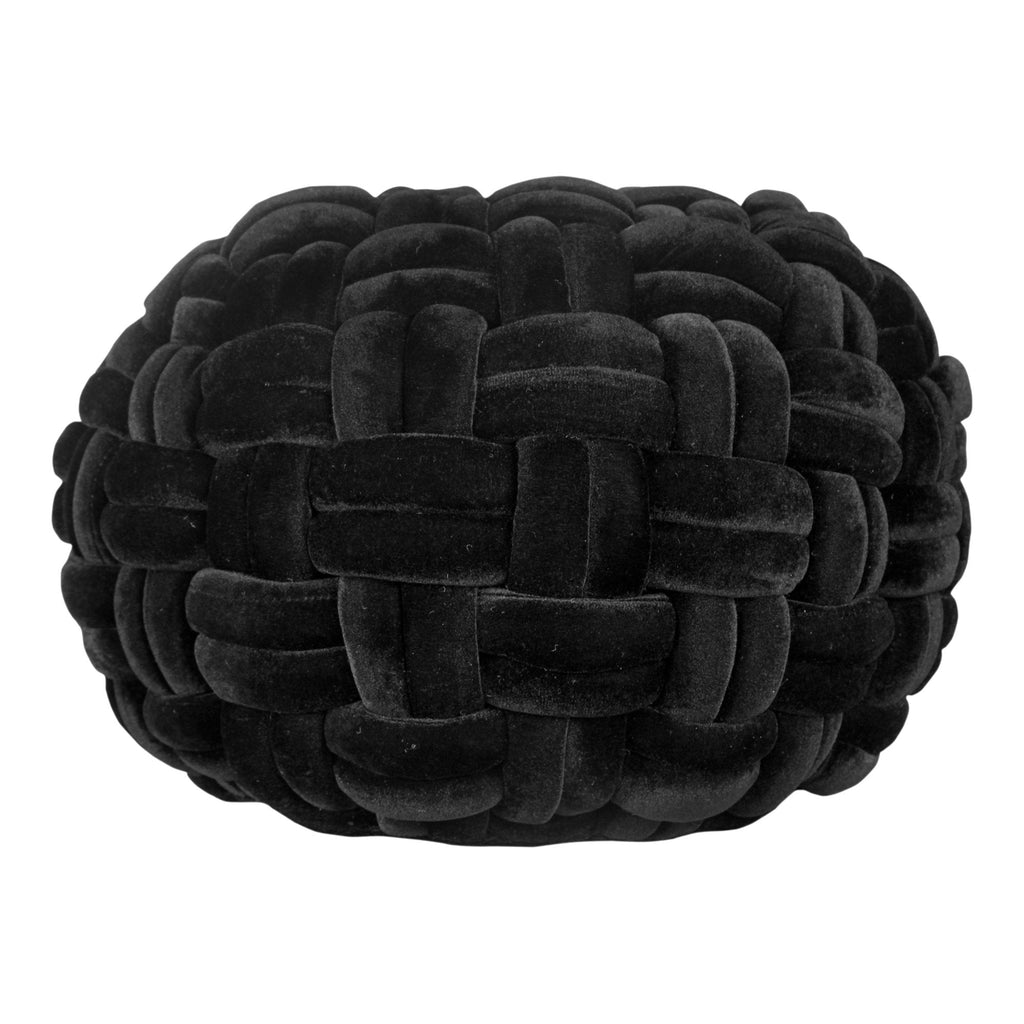 Pj Velvet Pouf, Black