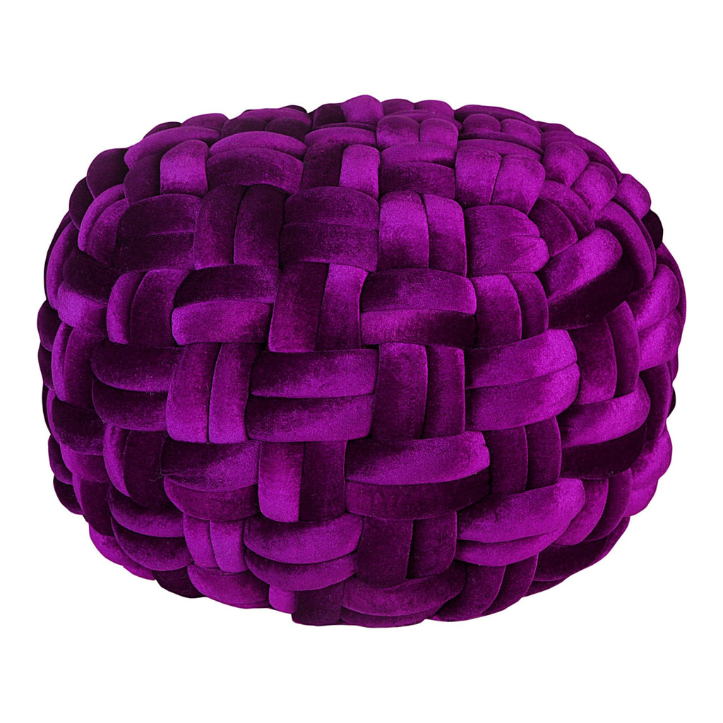 Pj Velvet Pouf, Purple