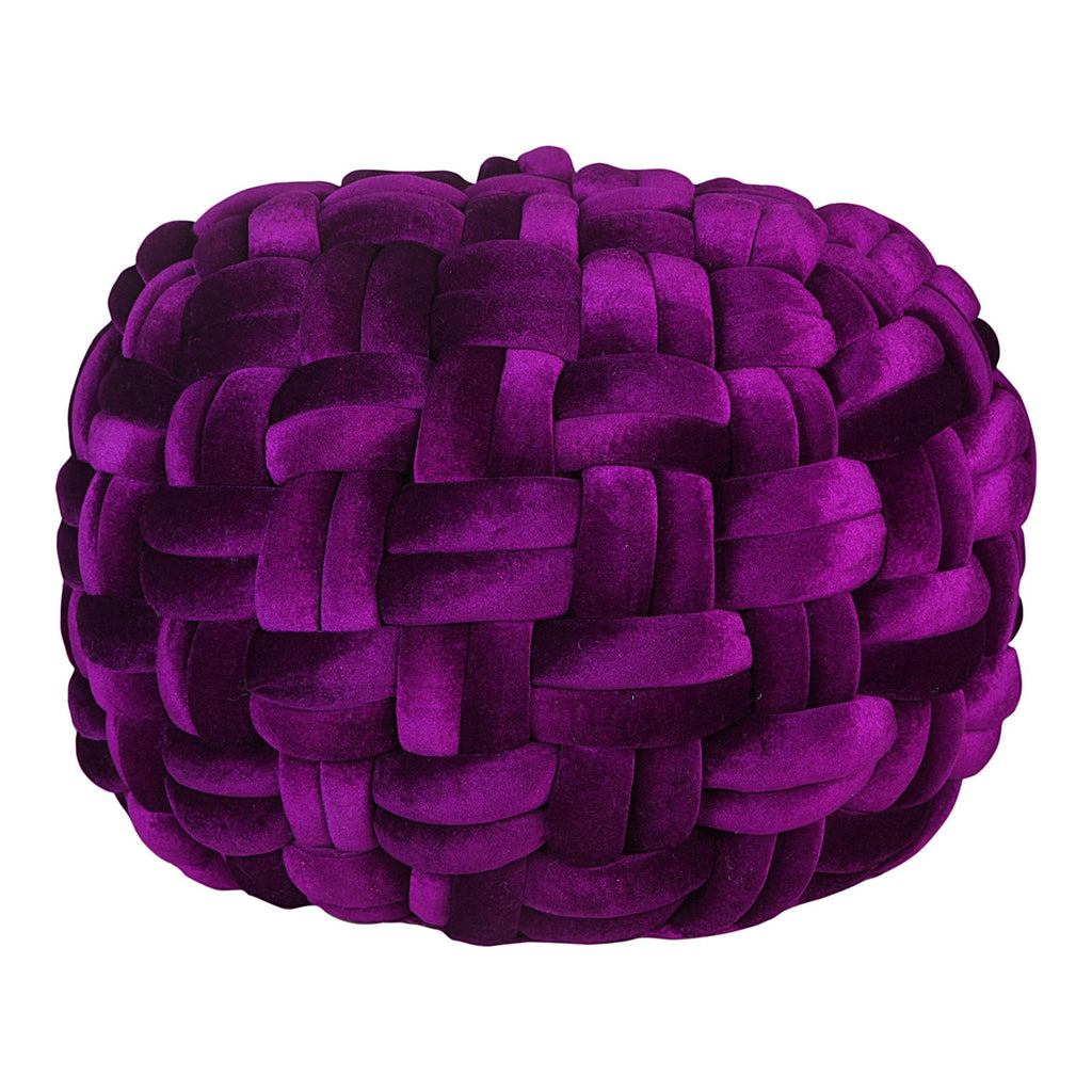 Pj Velvet Pouf, Purple