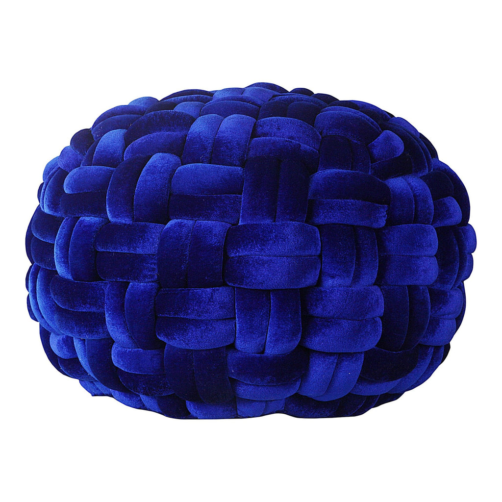 Pj Velvet Pouf, Blue