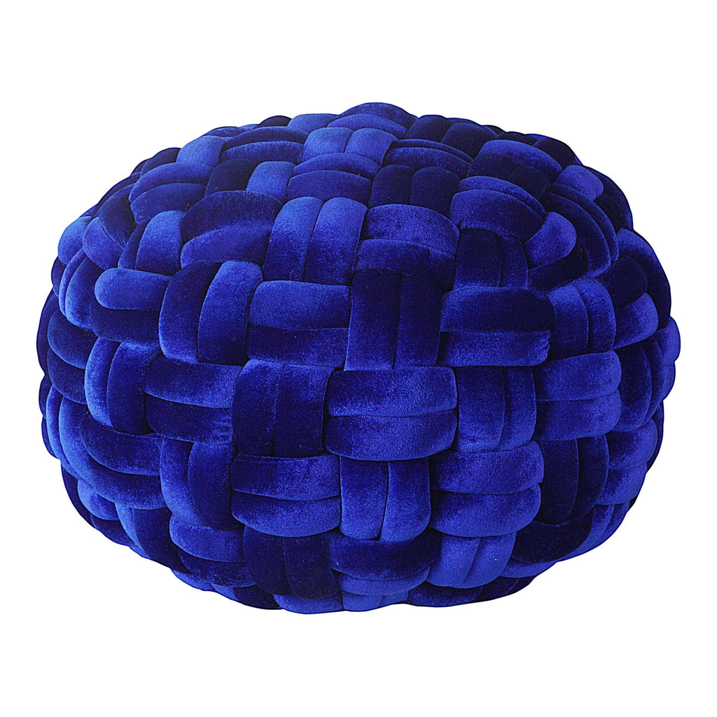 Pj Velvet Pouf, Blue