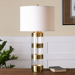 Angora Brushed Brass Table Lamp