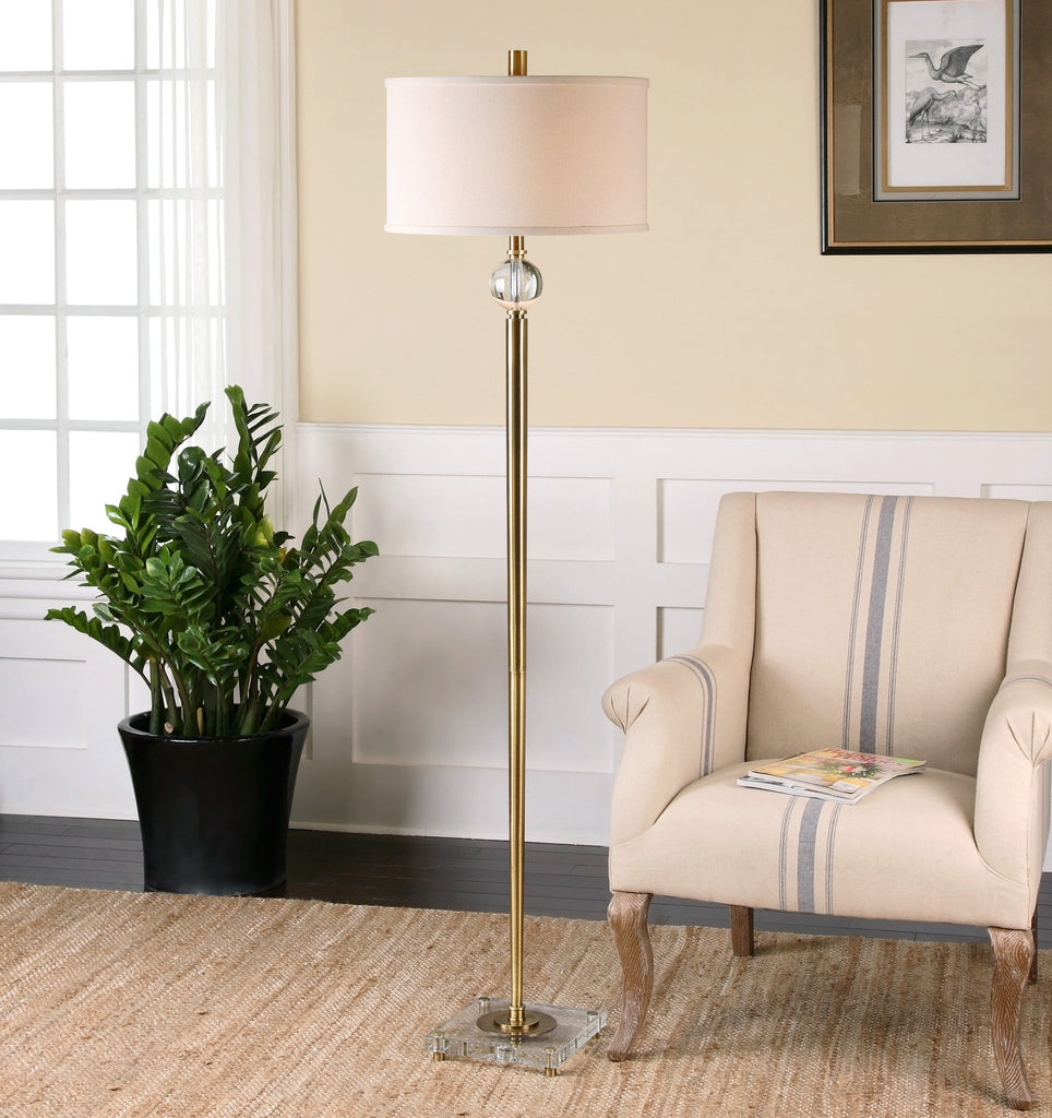 Mesita Brass Floor Lamp