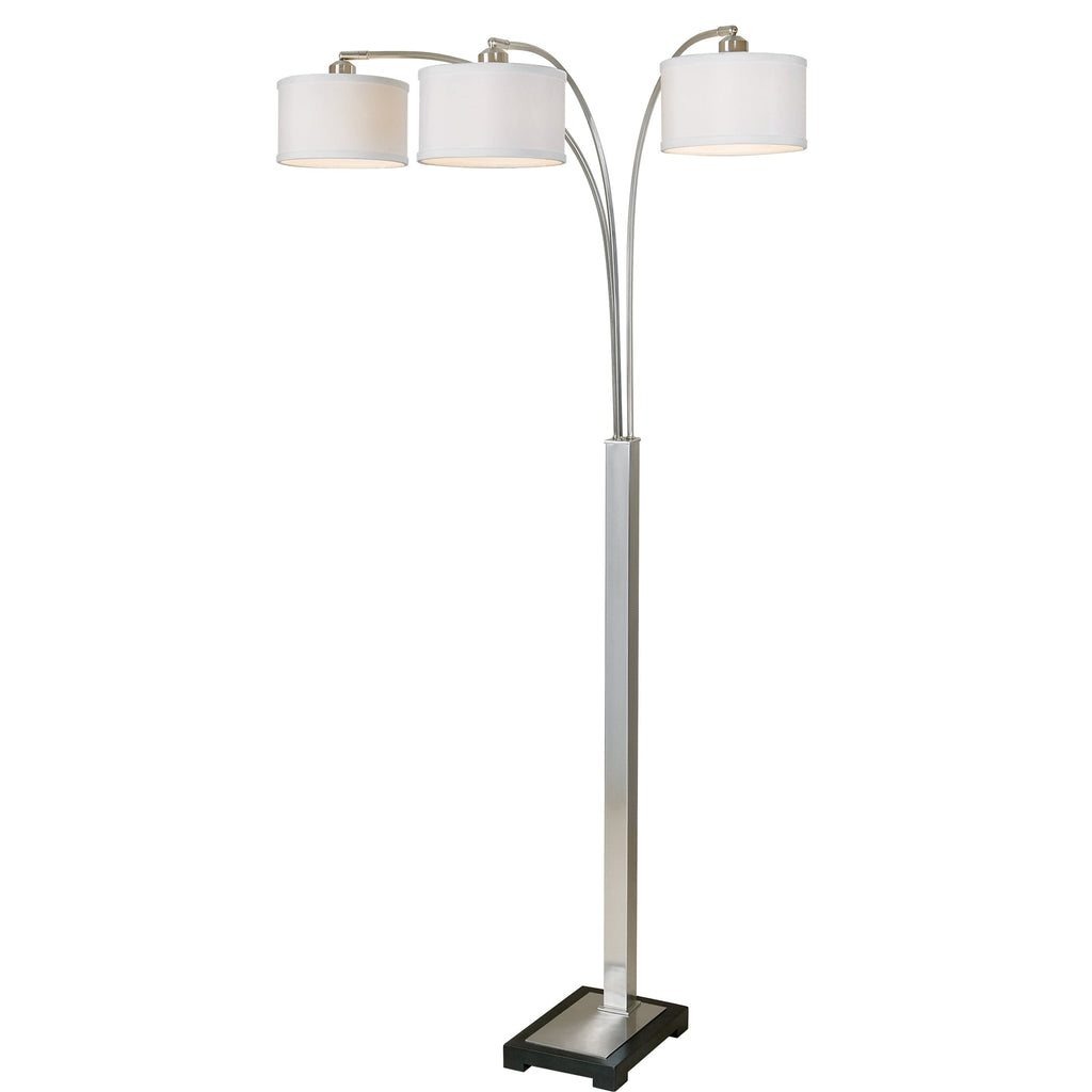 Bradenton Nickel 3 Light Floor Lamp