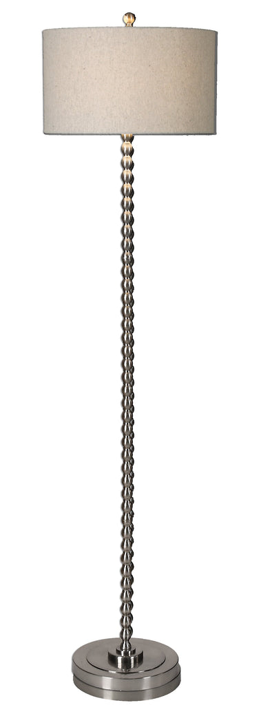 Sherise Beaded Nickel Floor Lamp