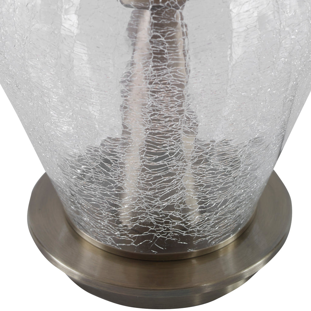 Spezzano Crackled Glass Lamp