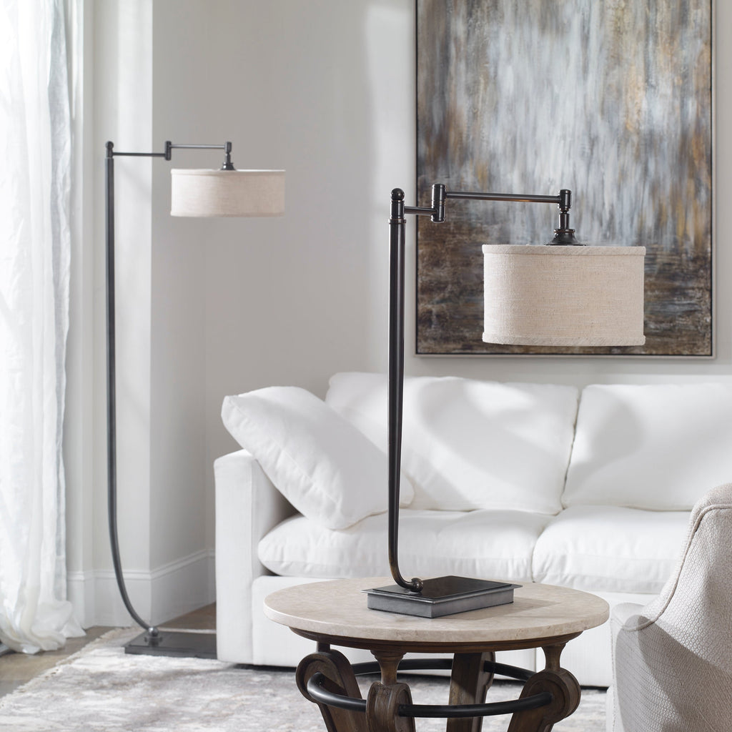 Lamine Dark Bronze Floor Lamp