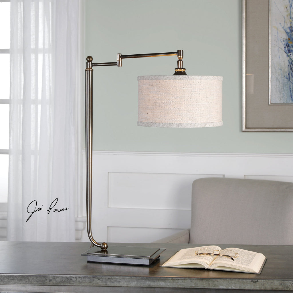 Lamine Dark Bronze Desk Lamp