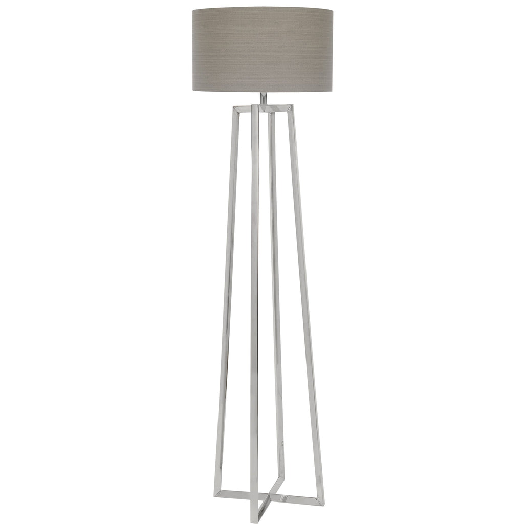 Keokee Polished Nickel Floor Lamp