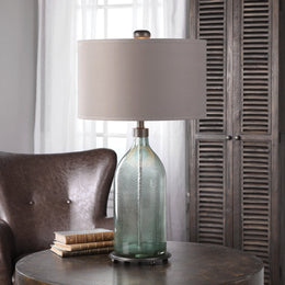 Massana Gray Glass Table Lamp