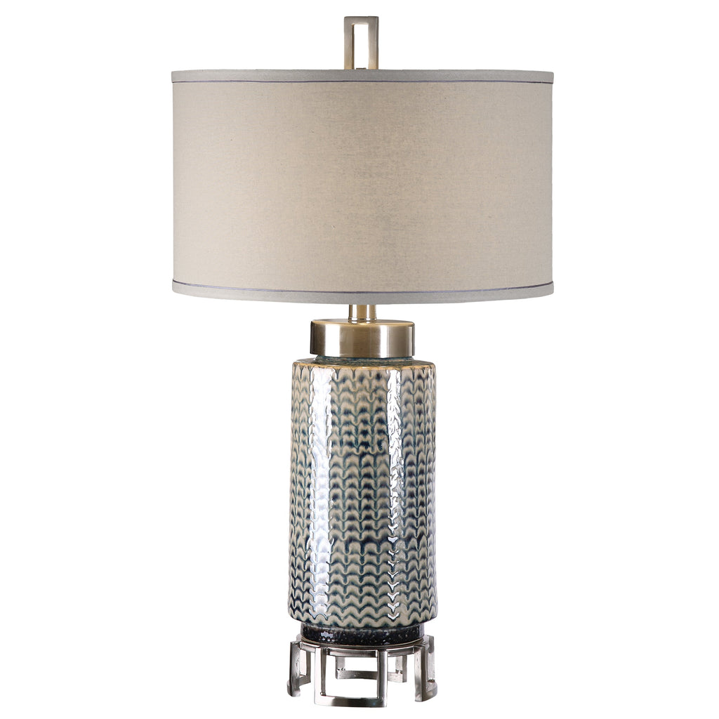 Vanora Cerulean Blue Table Lamp