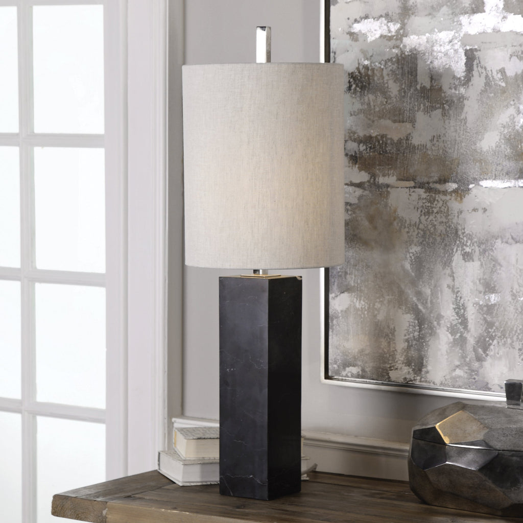 Delaney Marble Column Accent Lamp