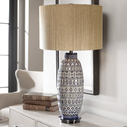 Lokni Aged Ivory Table Lamp