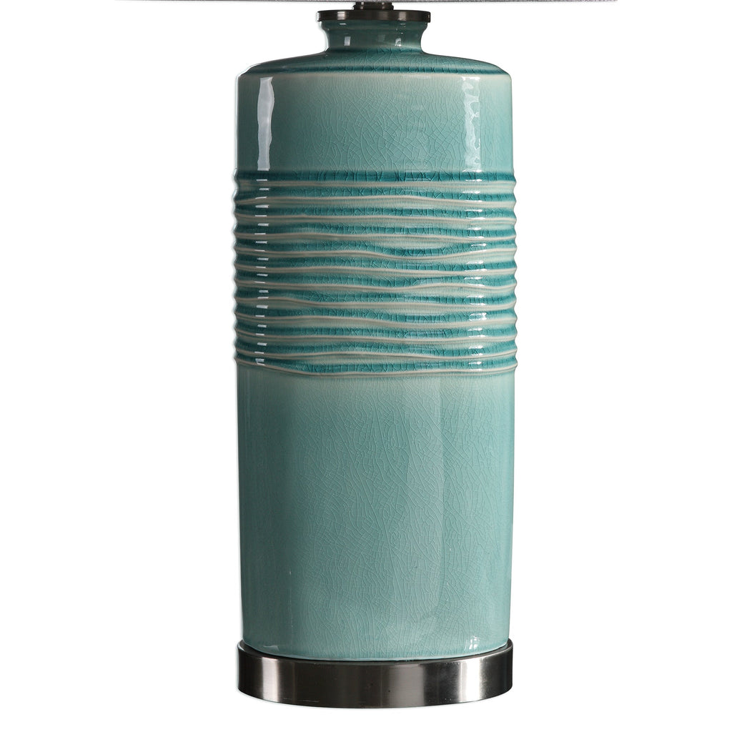 Rila Distressed Teal Table Lamp