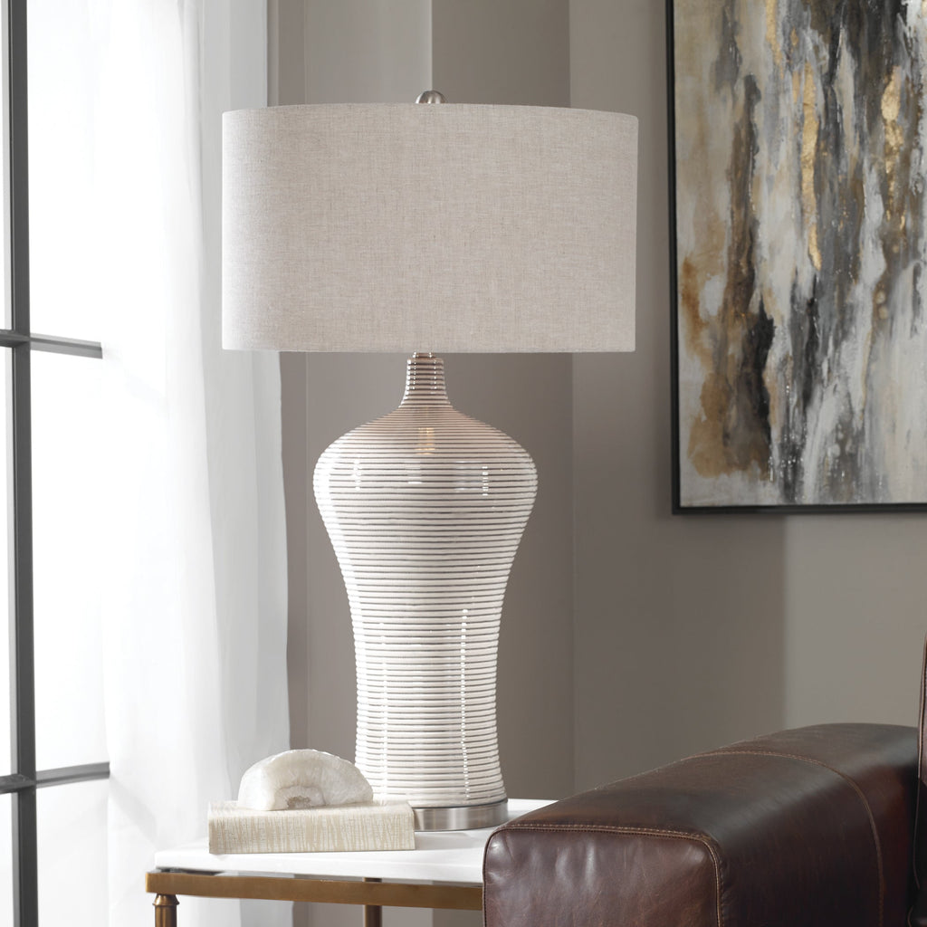 Dubrava Light Gray Table Lamp