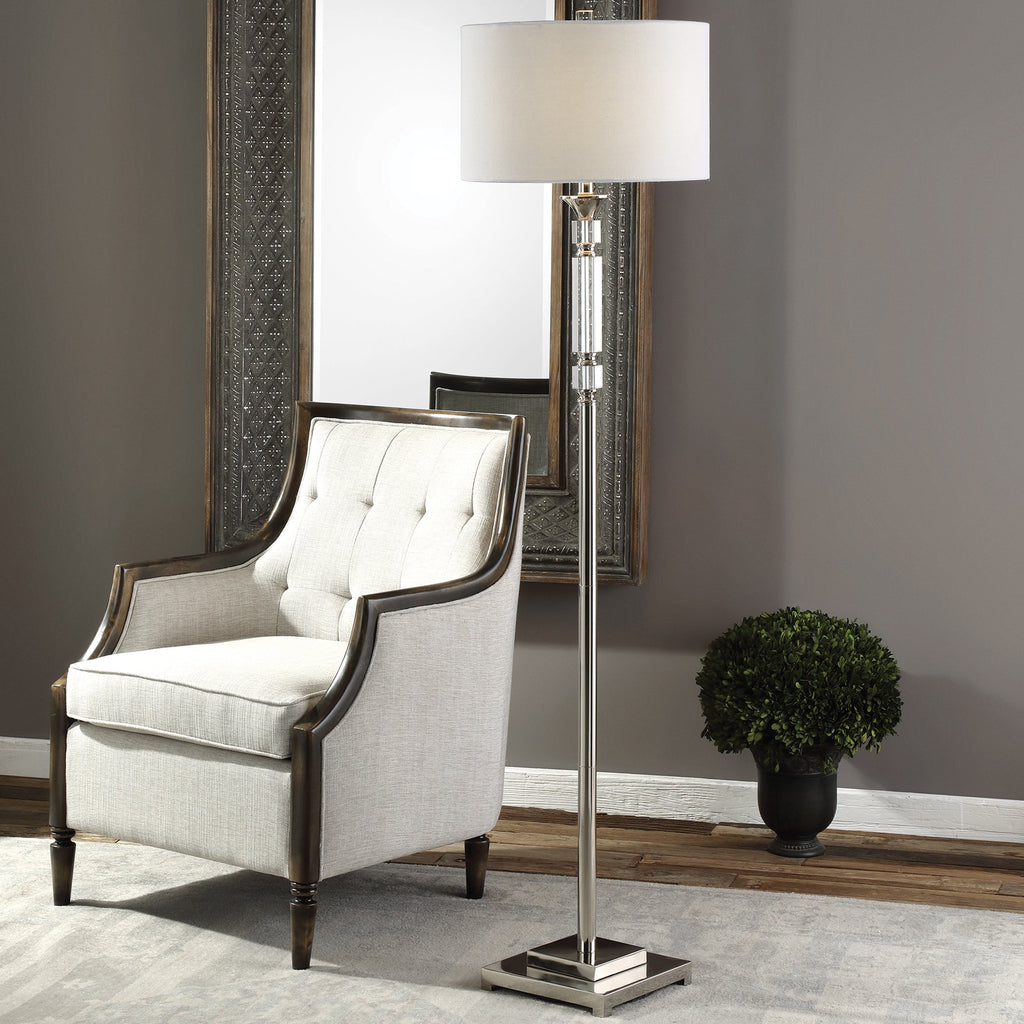 Volusia Nickel Floor Lamp