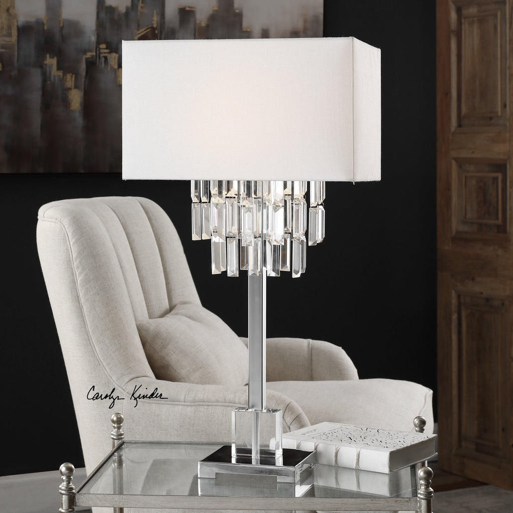 Resana Polished Nickel Lamp