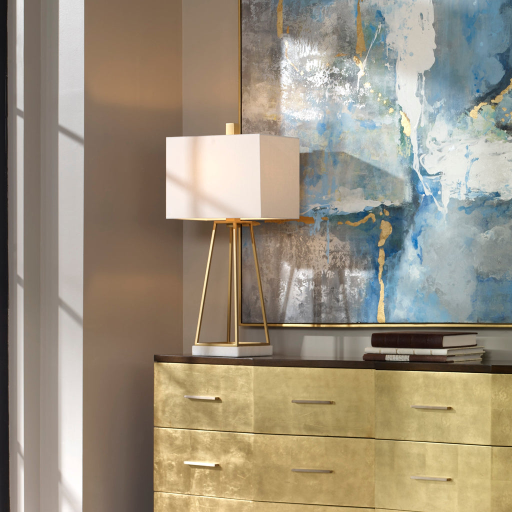 Mackean Metallic Gold Lamp