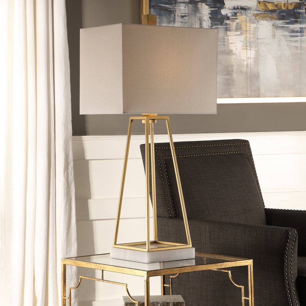 Mackean Metallic Gold Lamp