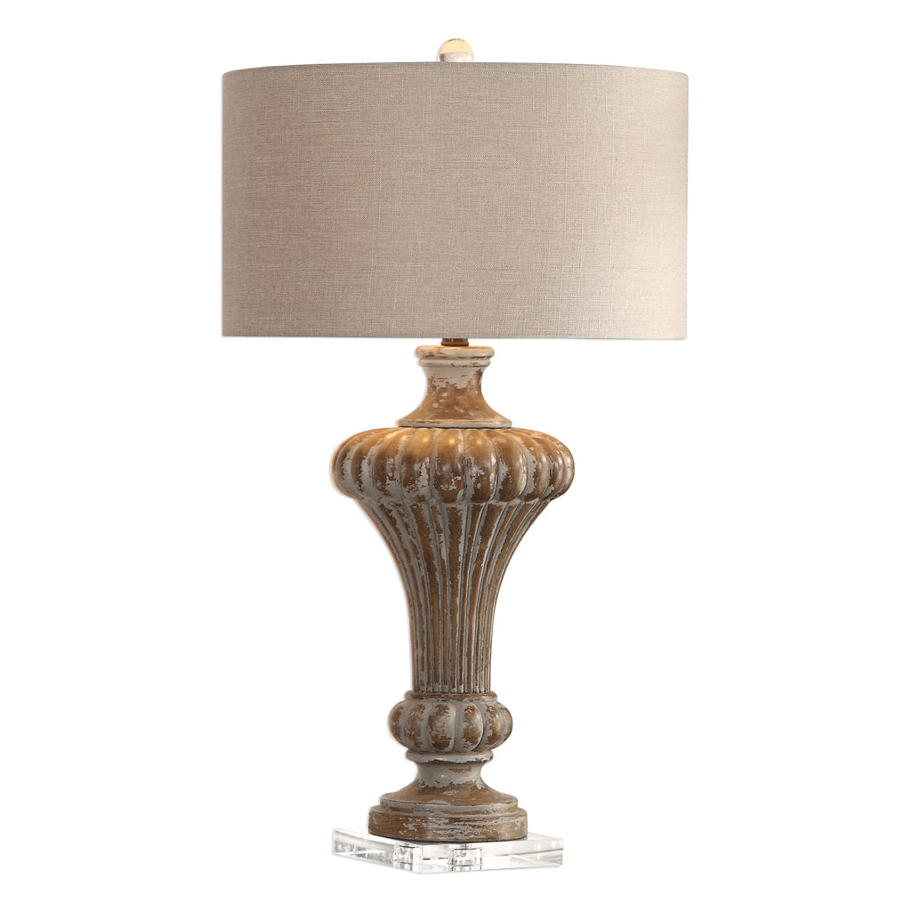 Treneece Aged Pecan Lamp