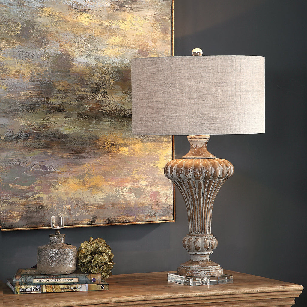 Treneece Aged Pecan Lamp