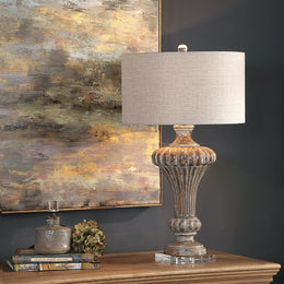 Treneece Aged Pecan Lamp