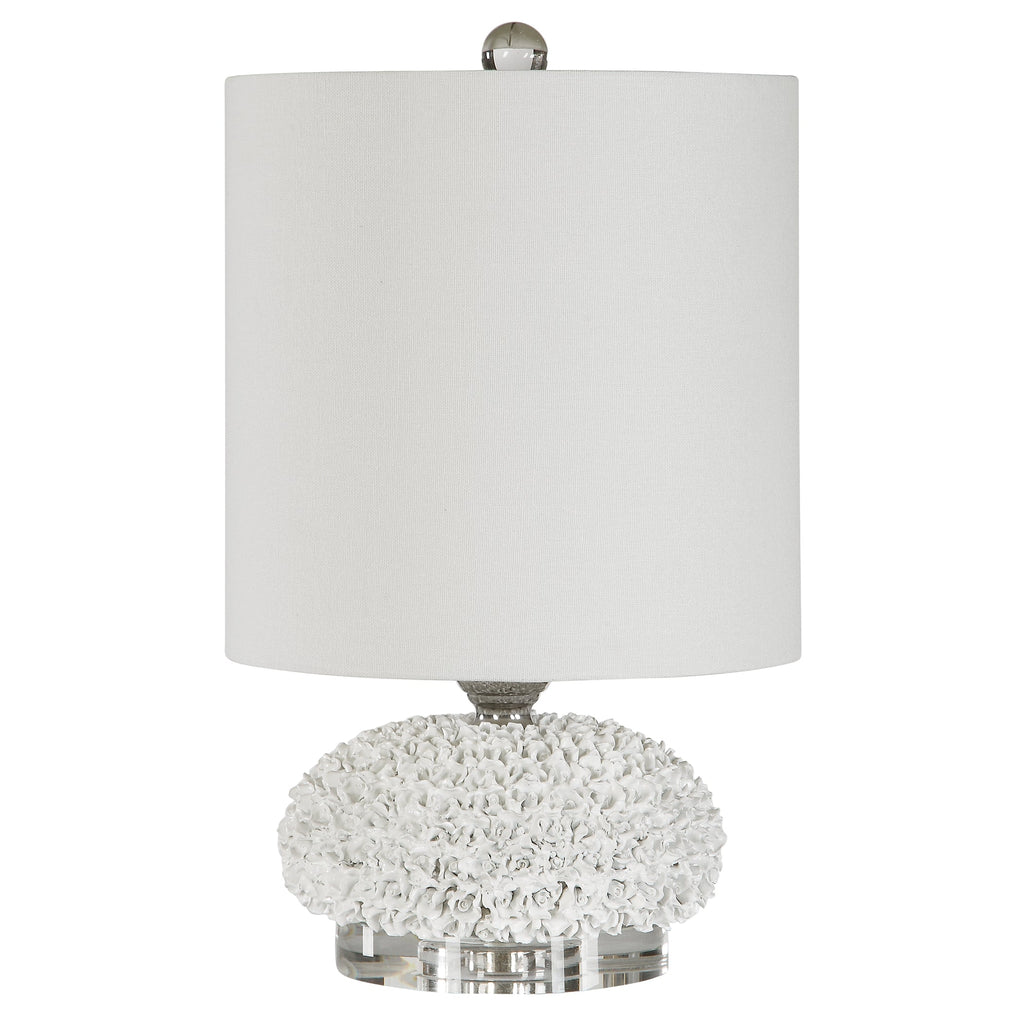 Dellen White Floral Buffet Lamp