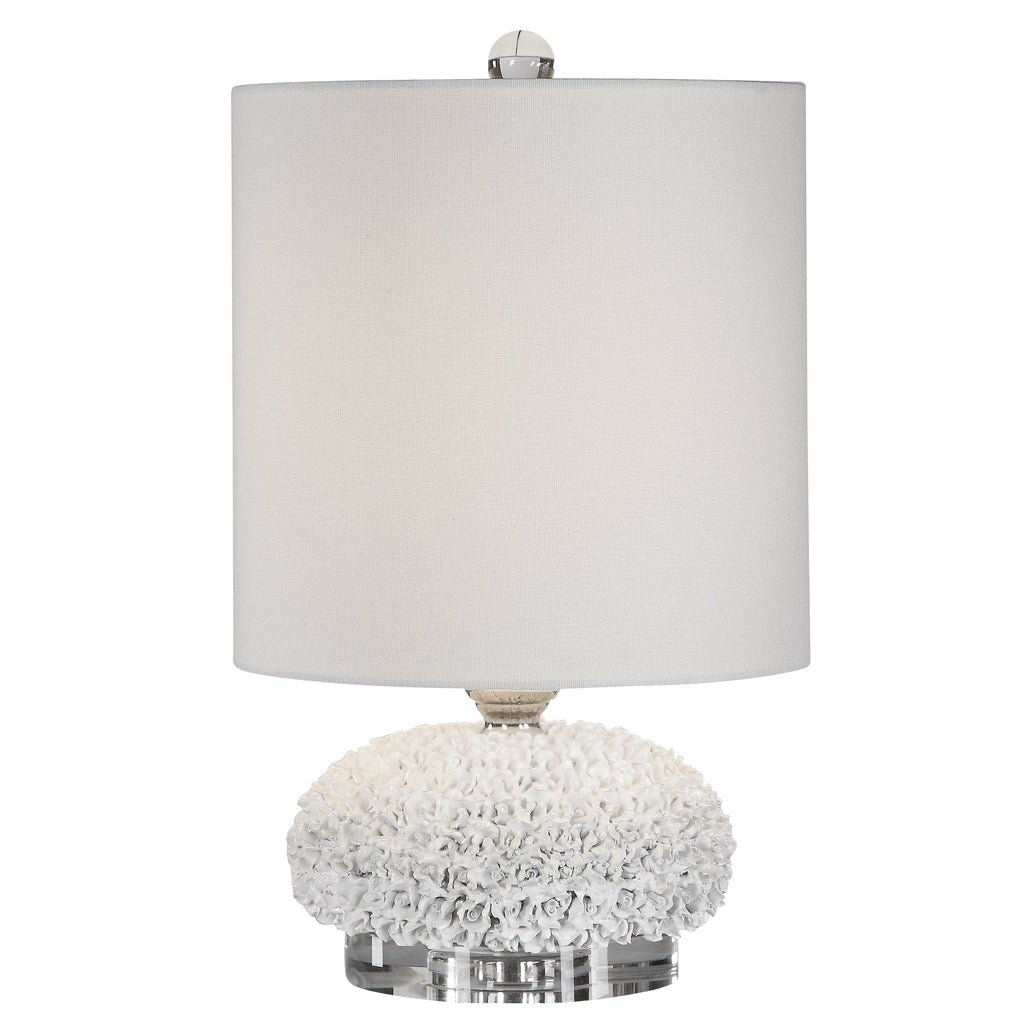 Dellen White Floral Buffet Lamp